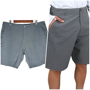 AFTCO | Men | Cloudburst Charcoal 10 Inch Performance Fishing Shorts | Size 38